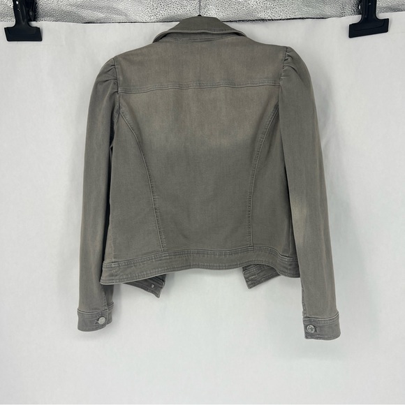 White House Black Market Gray Jean Jacket - Picture 8 of 8